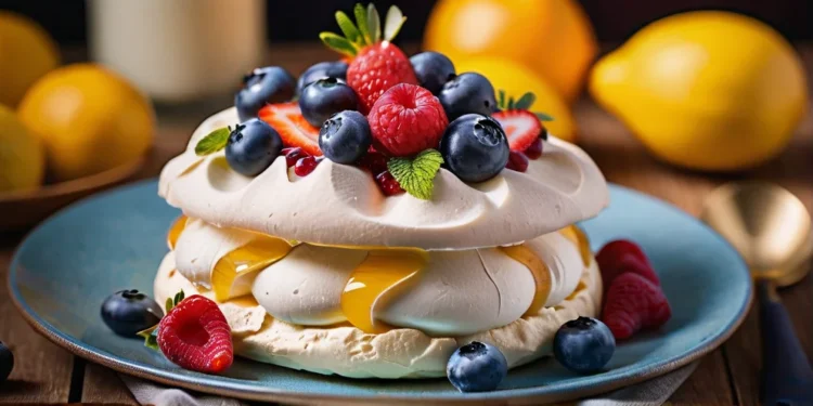 Pavlova (Delicacies from New Zealand)